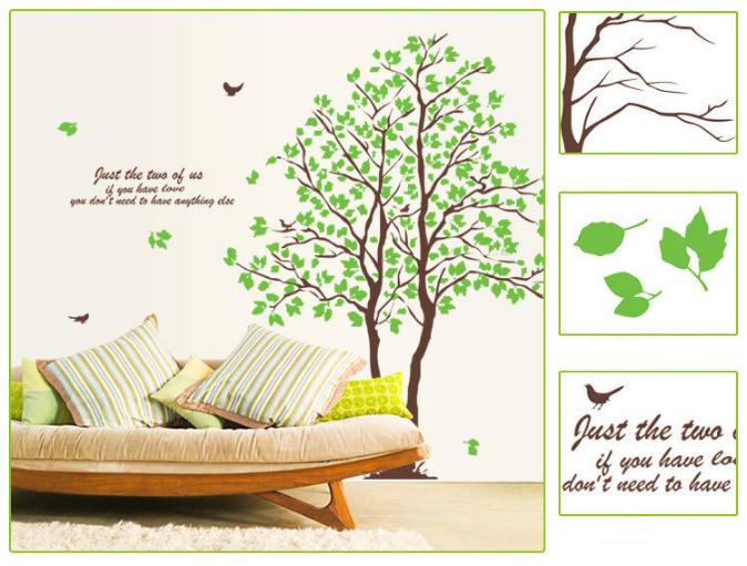 [HCM]Decal trang trí Cây lớn - dán được nhiều kiểu