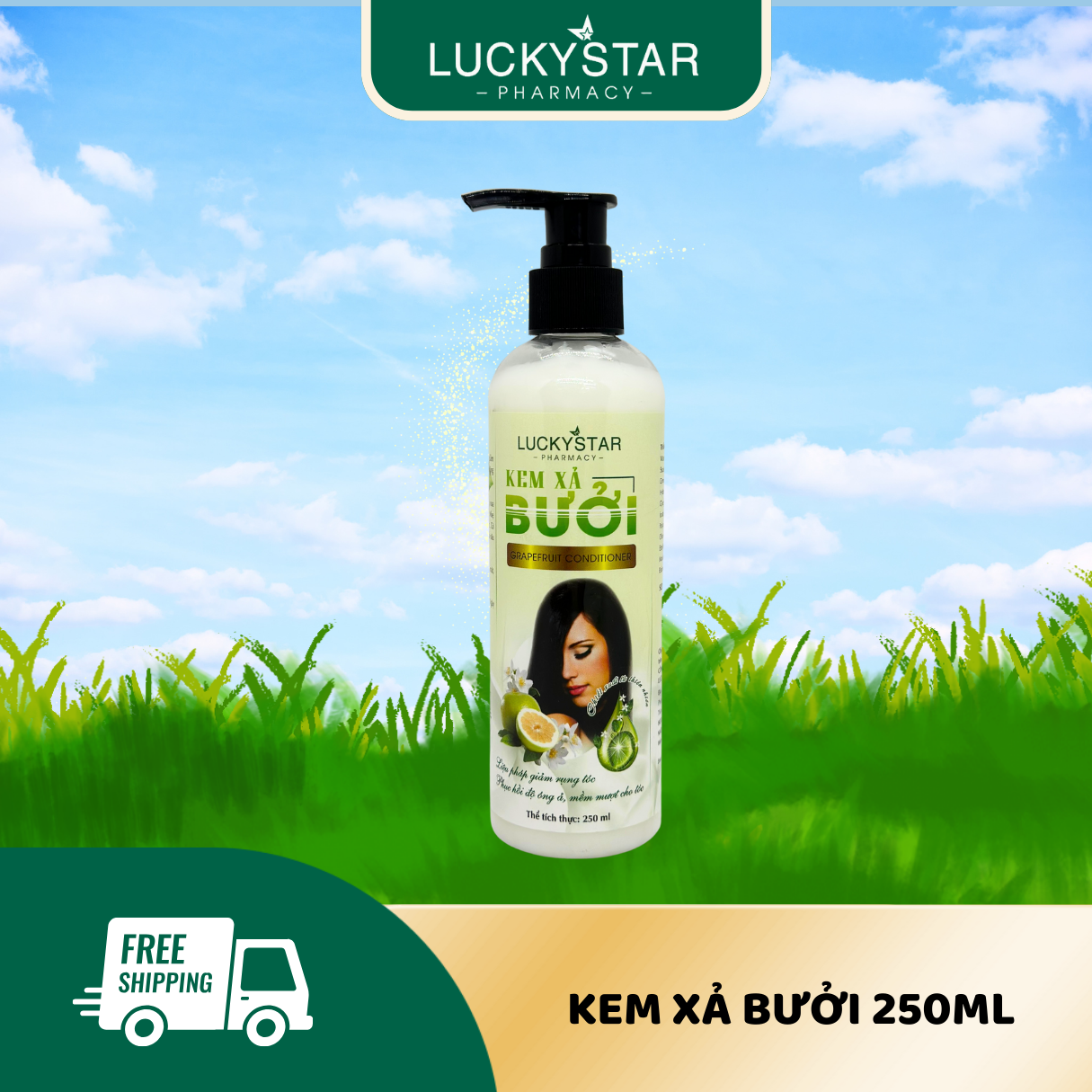 Kem Xả Bưởi Lucky Star