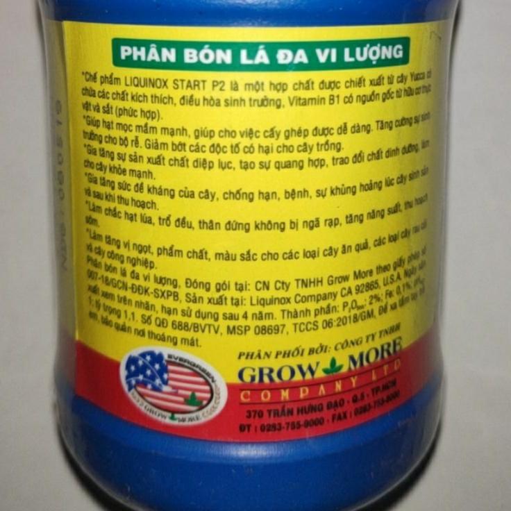 PHÂN BÓN LÁ VITAMIN B1 GROW MORE Mỹ - Chai 100ml