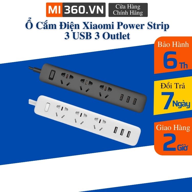 power plug Xiaomi Power Strip 3 USB 3 outlet