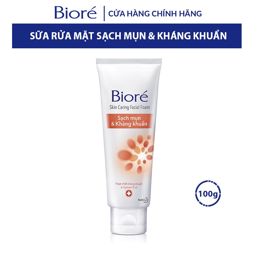 [CHÍNH HÃNG] (Chọn hương) Sữa Rửa Mặt Dưỡng Da Biore 100g