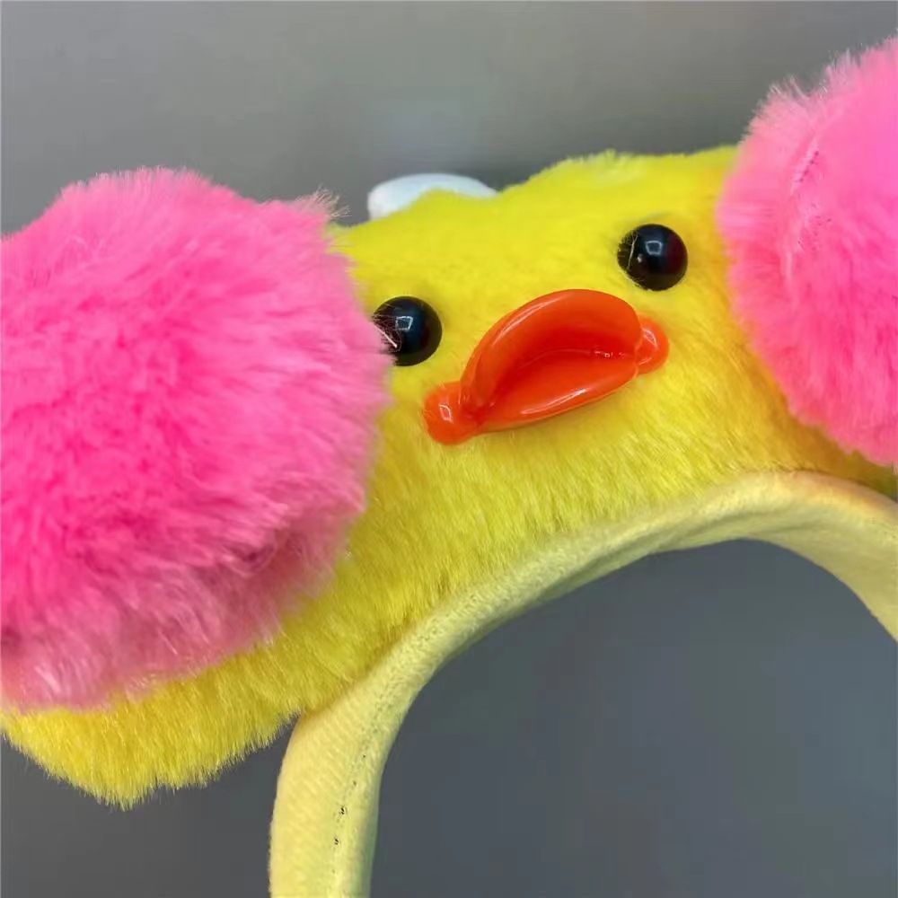Băng Đô Cài Tóc Chú Vịt Má Hồng Siêu Cute