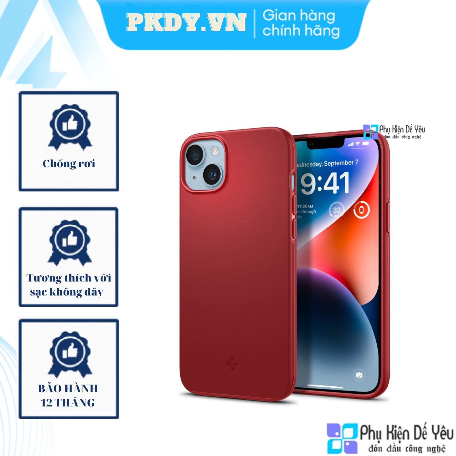 Ốp Spigen Thin Fit cho iPhone 14 Pro Max/ 14 Pro/ 14 Plus/ 14 (Phân phối chính hãng, bảo hành 12 tháng)