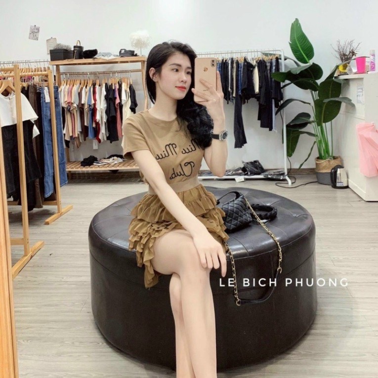 Chân váy 5 tầng dáng ngắn siêu đẹp