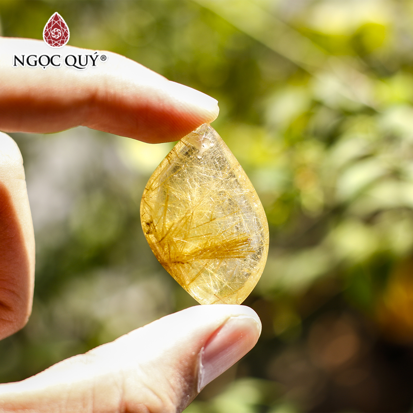 [HCM]Mặt dây chuyền thạch anh tóc - Ngọc Quý Gemstones