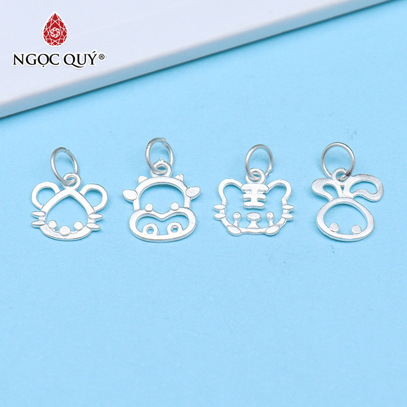 Charm bạc treo 12 con giáp - Ngọc Quý Gemstones
