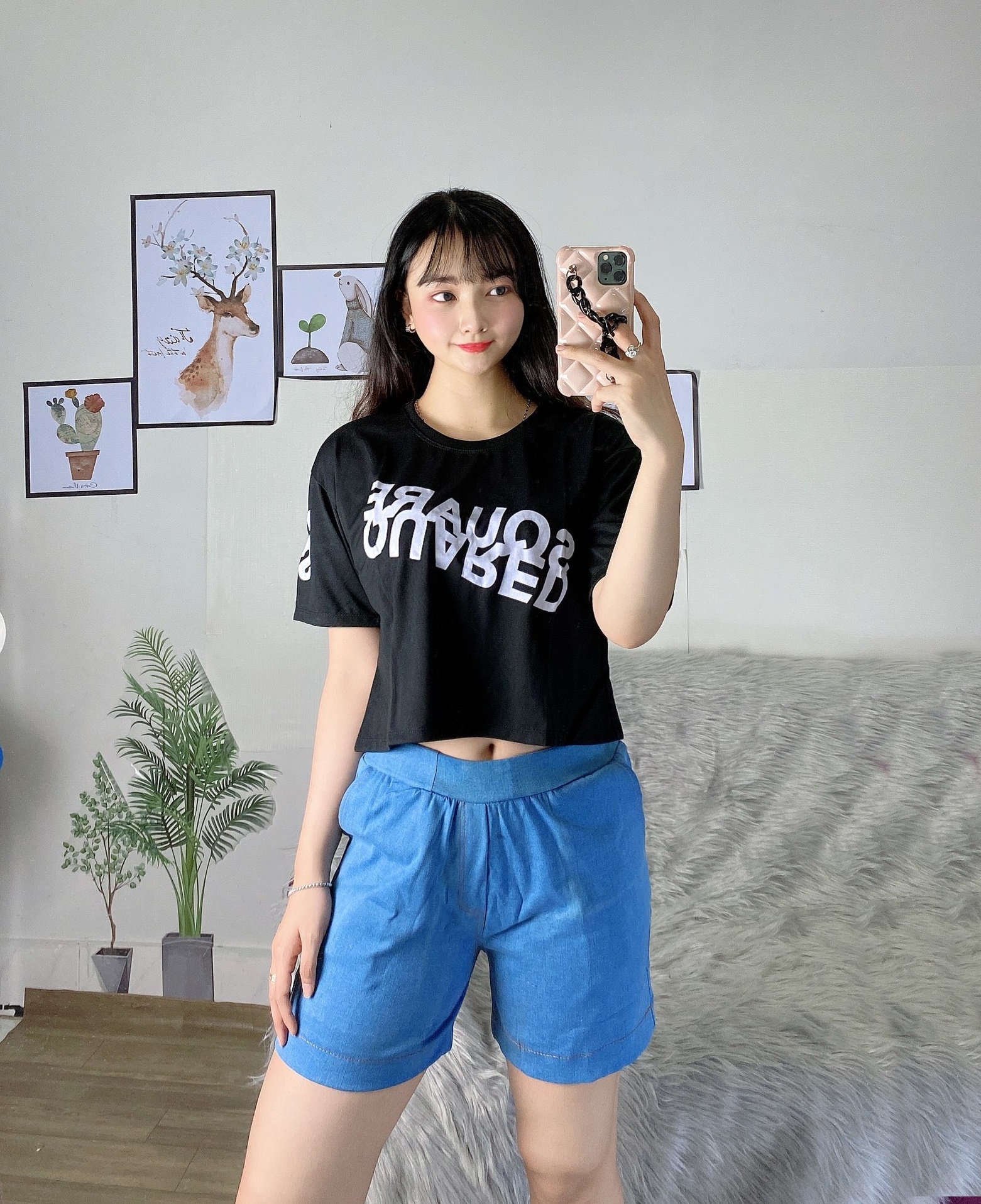 Quần Đùi Có Túi Lưng Thun Co Dãn dưới 58kg