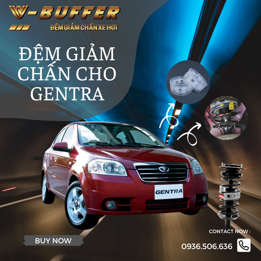 [Mitsubishi Gentra] Đệm cao su giảm chấn ô tô (Bộ 4 cái)