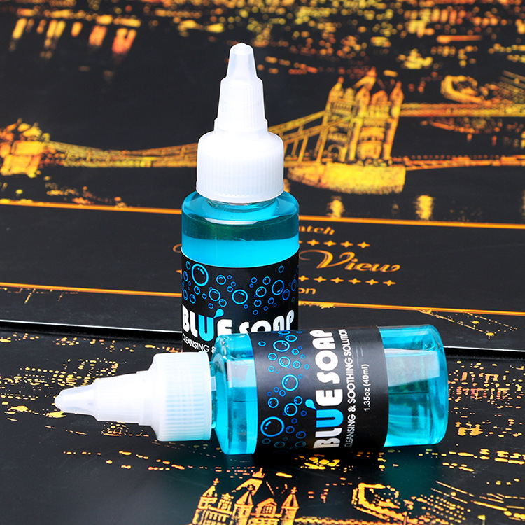 Blue soap 40ml tạo bọt lau mực xăm