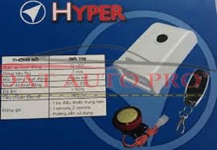 Khóa chống trộm, chống cướp xe máy cao cấp HYPER 2019