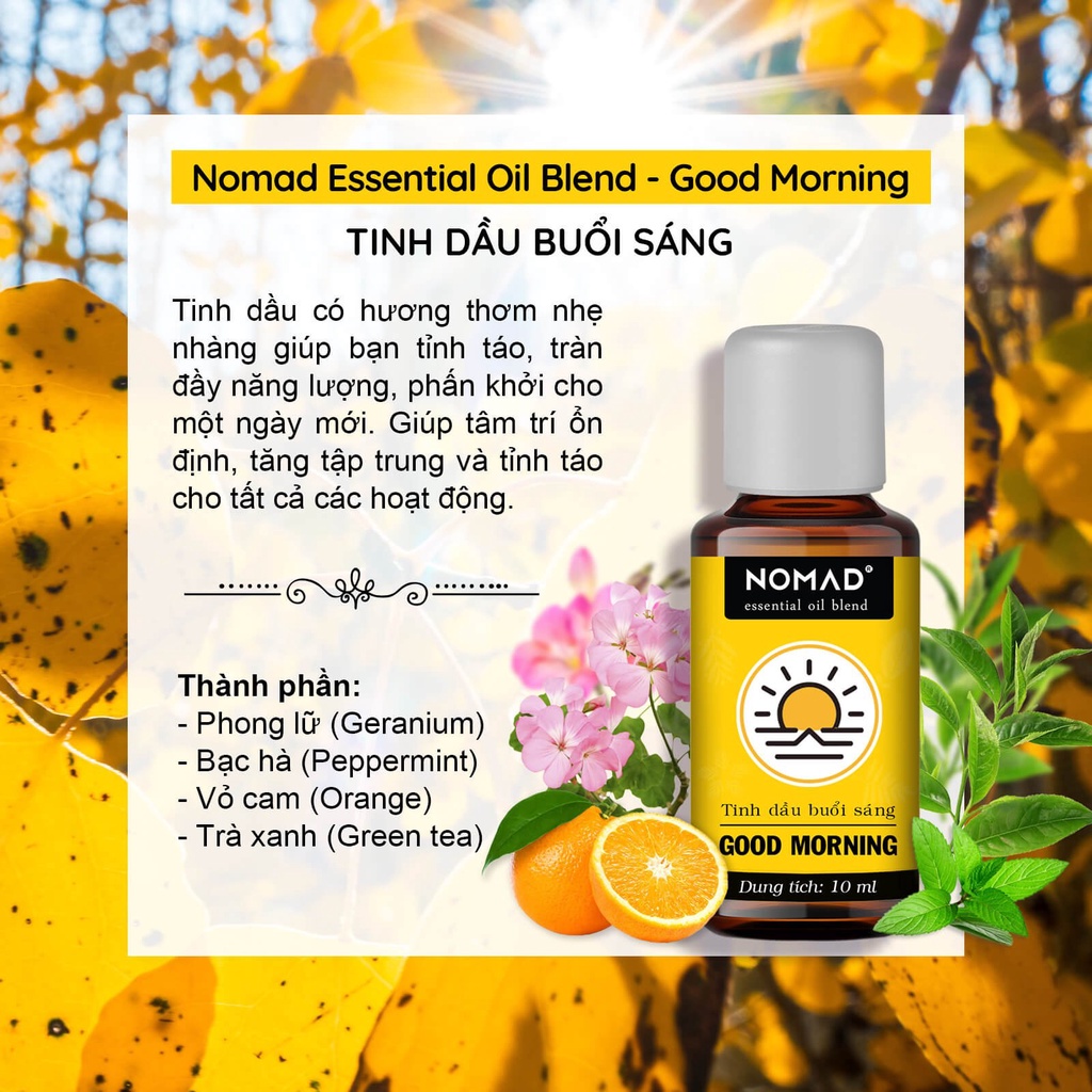 Tinh Dầu Thiên Nhiên Nomad Essential Oil Blend 10ml