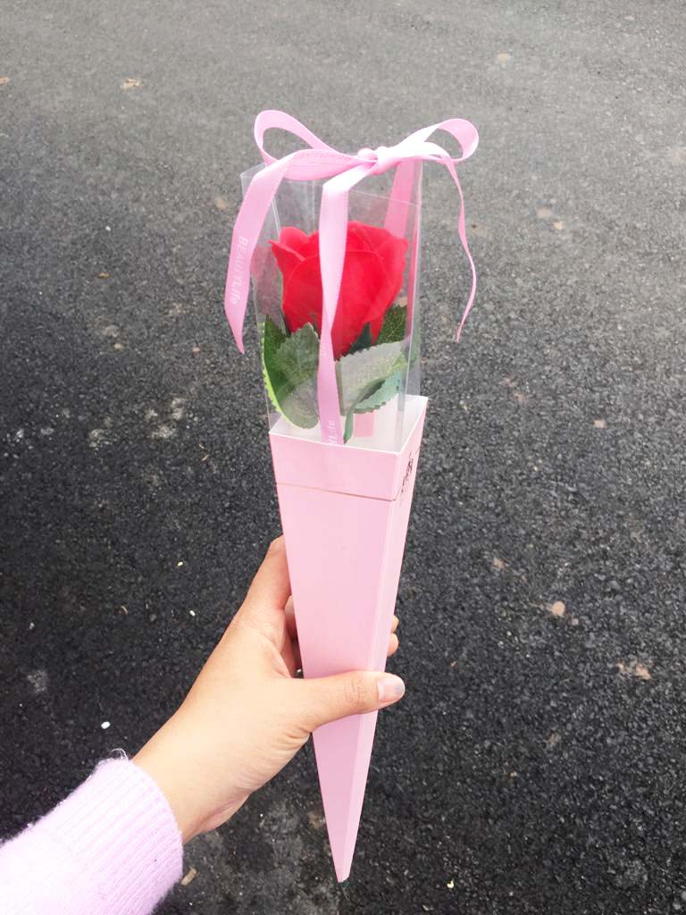 Vỏ hộp mika ,vỏ hộp decan đựng 1 bông hoa kèm dây ruy băng- Không kèm hoa - Hộp giấy sang trọng, dễ sử dụng, đẹp, màu sắc tốt, ít thấm nước - Mango House shop- Hộp giấy, hộp mika cắm hoa, hộp hoa sáp 1 bông
