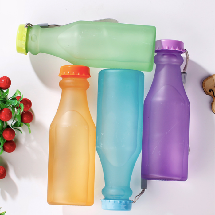 CHAI THUỶ TINH MÀU 350ML NẮP DÂY MS05