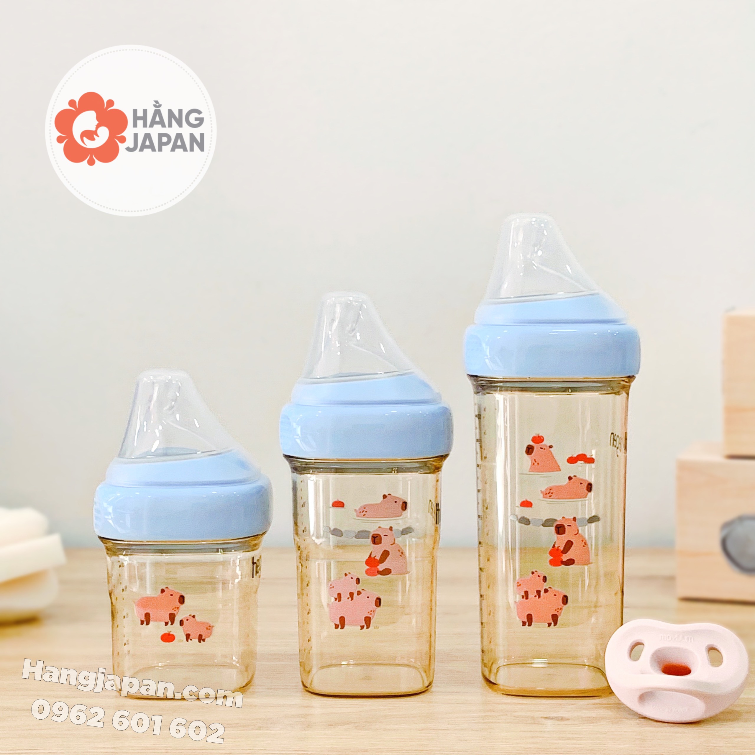 Bình sữa Hegen hình Cabybara - hàng XT/Limited