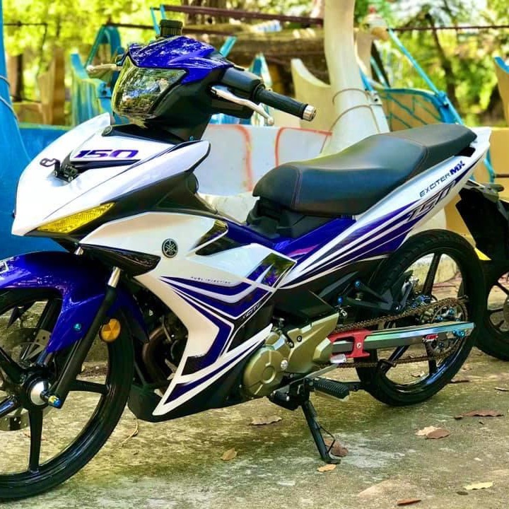 Tem rời exciter 150 Mx trắng xanh