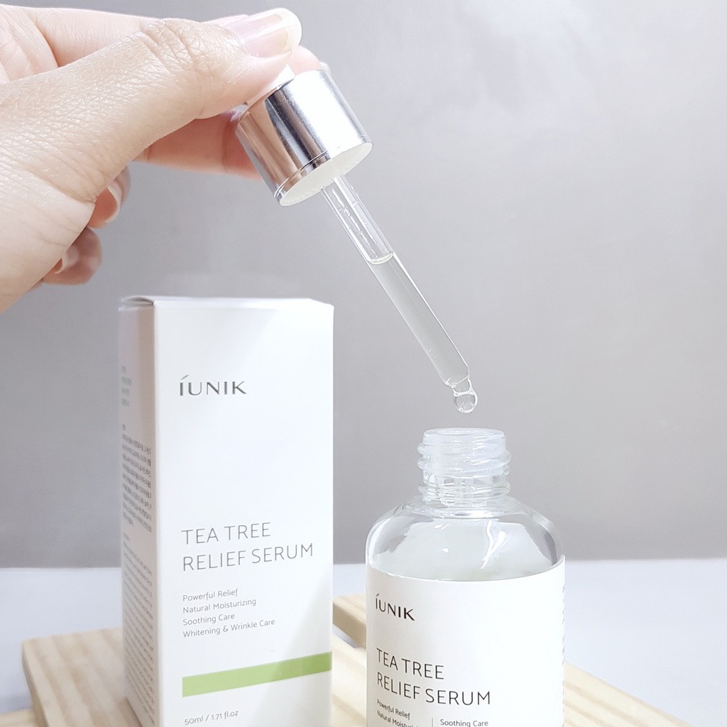 Tinh Chất Tràm Trà Giảm Mụn IUNIK Tea Tree Relief Serum