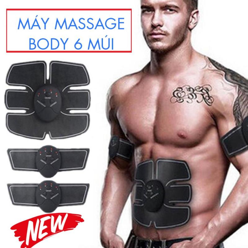BỘ 3 Máy Massage Body 6 Múi NAM, NỮ 10 Cường Độ Làm Việc 6 Chế Độ Massage Điều Chỉnh Tốc Độ Giúp Cơ Bụng Săn Chắc - BẢO HÀNH 12 THÁNG