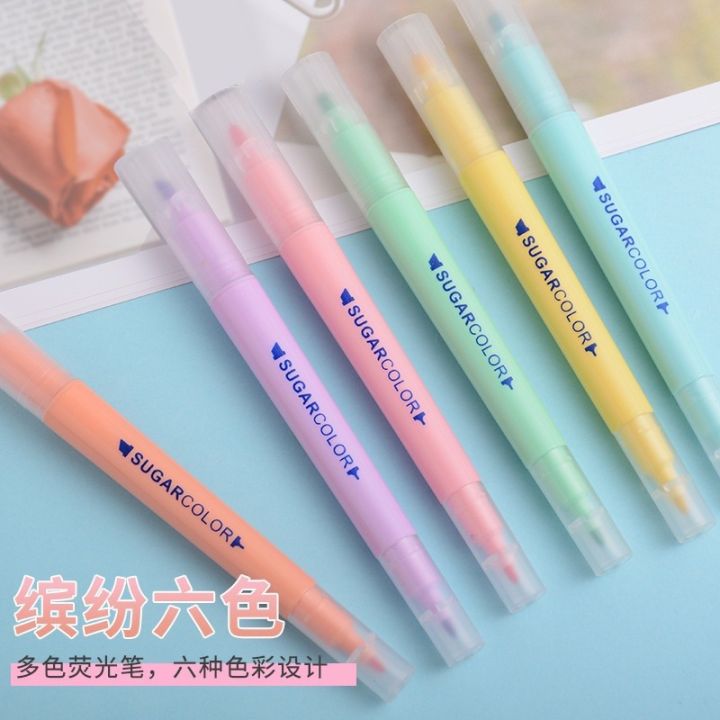 Highlight B8 6 PCs dual luminous pen set