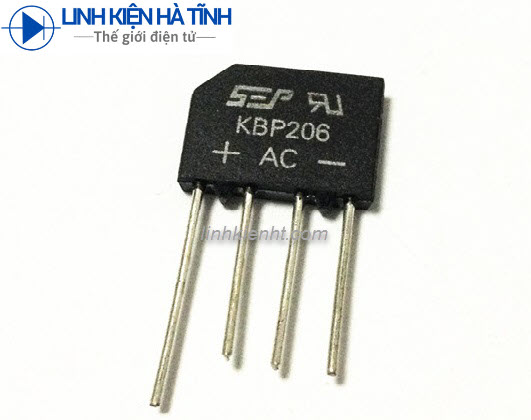 10 CON CẦU ĐI ỐT CẦU DIODE CẦU CHỈNH LƯU 2A KBP206 2A 600V
