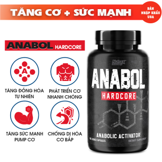 Nutrex Anabol Hardcore hỗ trợ tăng cơ bắp và sức mạnh [BẢN NHẬP KHẨU] thumbnail
