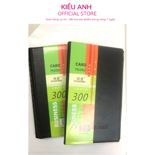 Sổ đựng 300 card .kích thước sổ: 10x18x2.5cm kích thước ô đựng card: 5.5x8.5cm