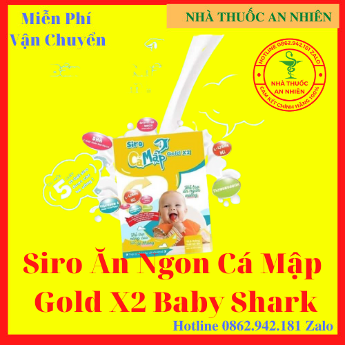 Siro cá mập gold x2 dứt điểm tình trạng biếng ăn cho bé 1 hộp - AN002
