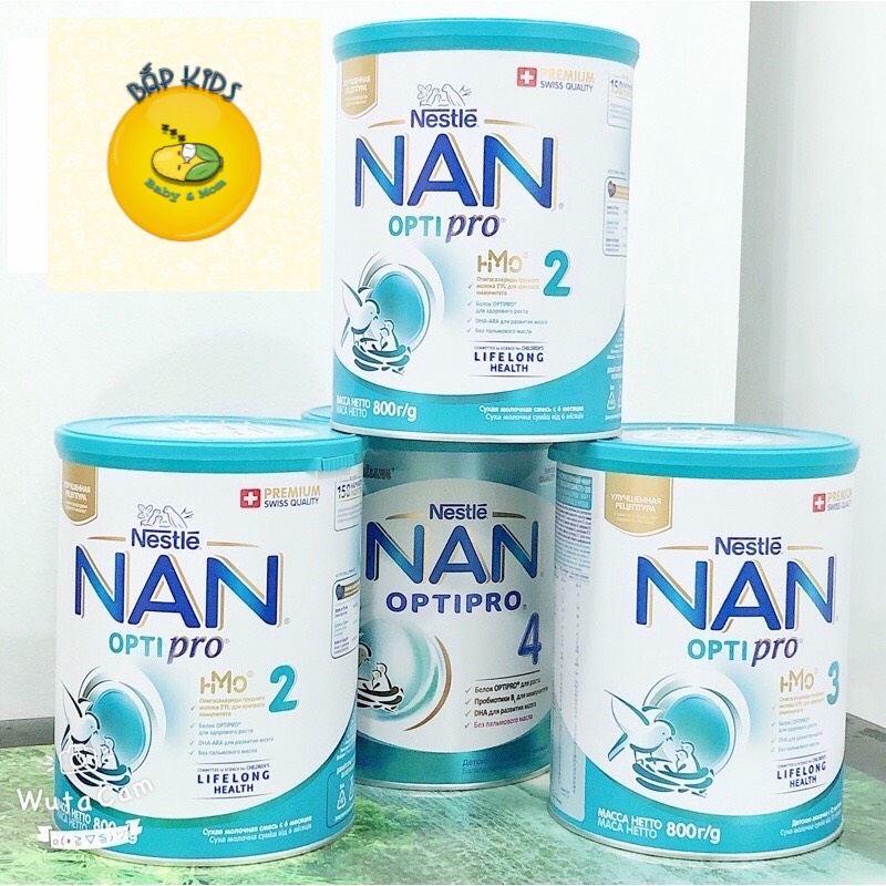 Sữa Nan Nga 800g đủ số 1 2 3 4