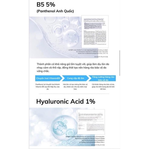Tinh chất B5 cấp ẩm và phục hồi da Ahohwa Hydration Ampoule B5