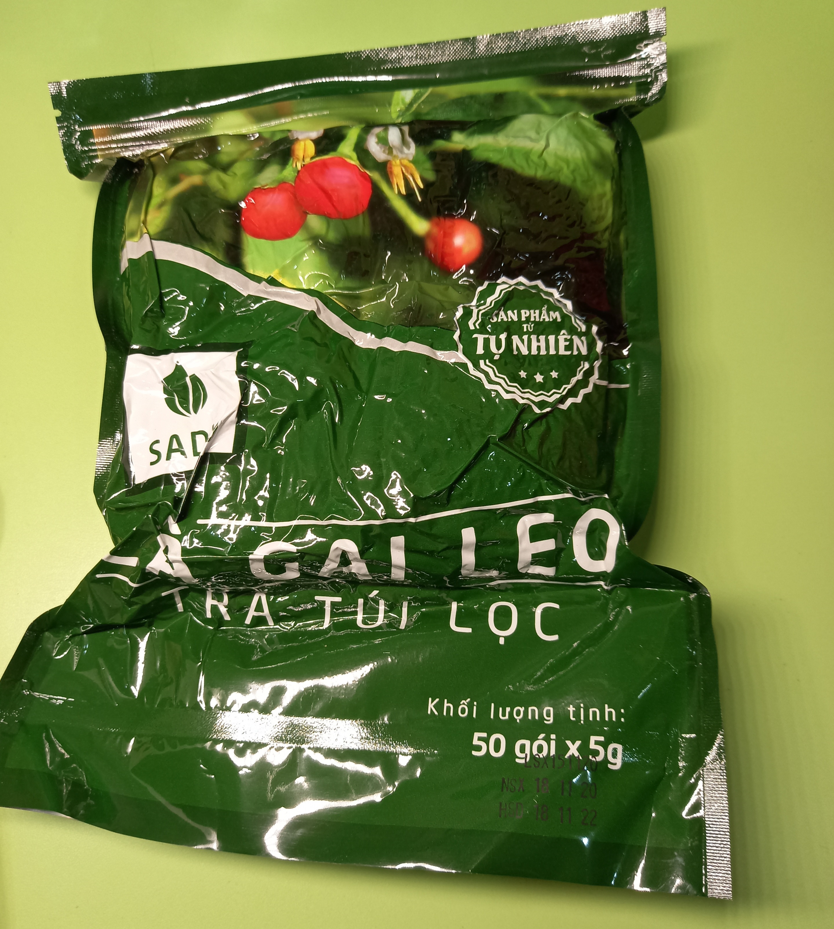 [HCM]Trà Cà Gai Leo SADU (1 KG) 200 Túi lọc (mát gan giải độc)