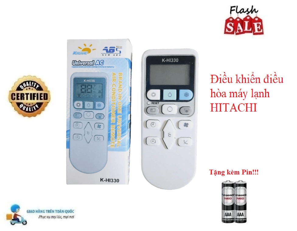 Remote Điều khiển điều hòa Hitachi đa năng dùng cho tất cả các dòng điều hòa máy lạnh Hitachi
