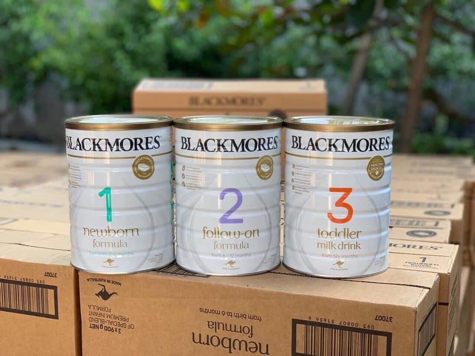 Sữa Blackmore đủ số 1,2,3 900g (Date mới)
