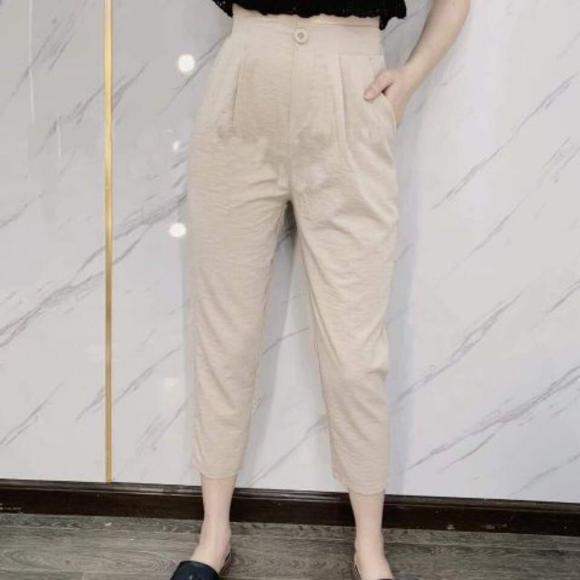 Quần Baggy Đũi Tơ Cao Cấp