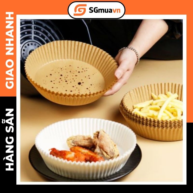 Combo 150 Giấy nến lót nồi chiên không dầu