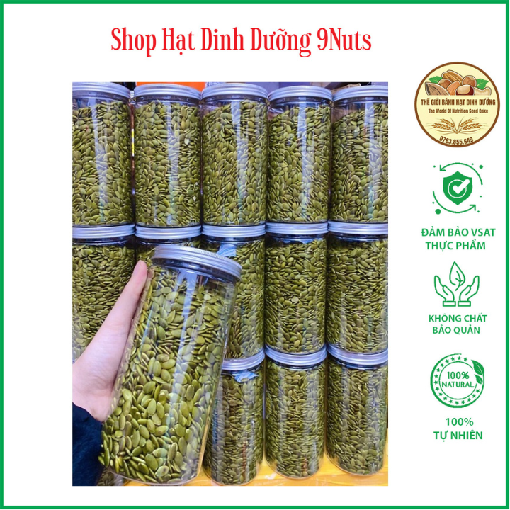 Hạt bí xanh tách vỏ sấy khô tác dụng tuyệt vời của bí xanh đối với sức khỏe con người