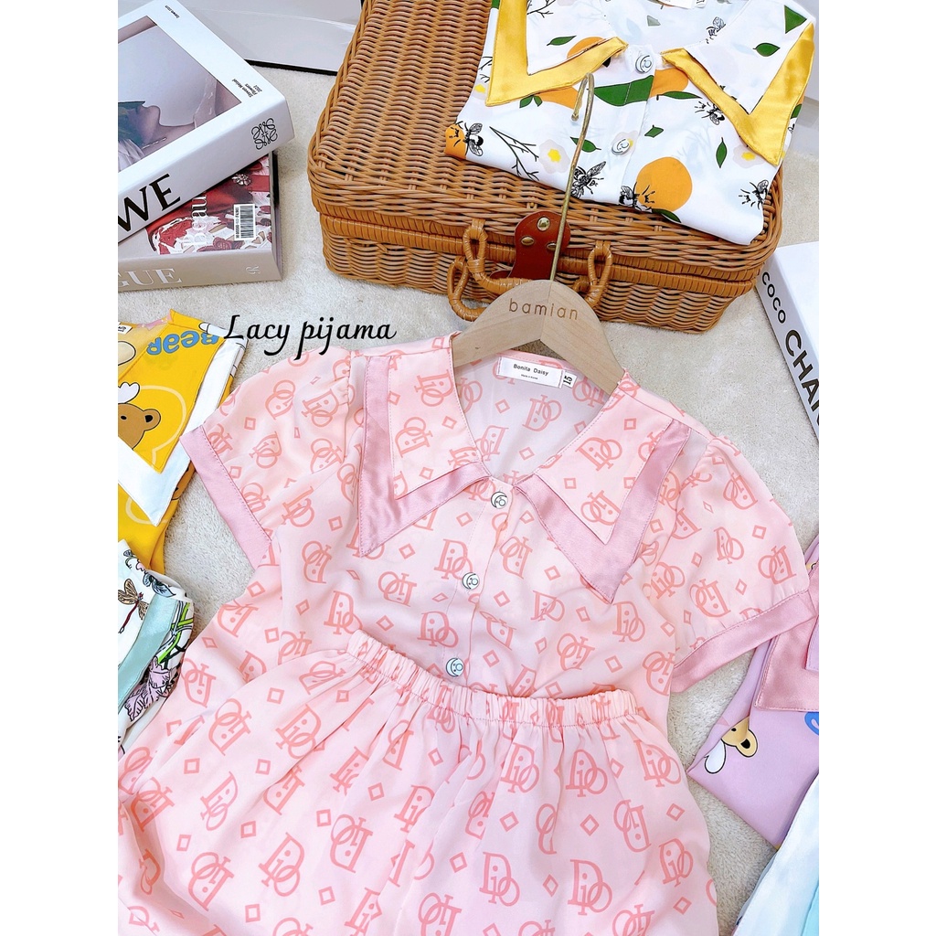 SIZE DẠI 22- 40KG: Bộ pijama lụa đại hè 2 chất lụa mango cực thích cho bé gái - BPLDH2