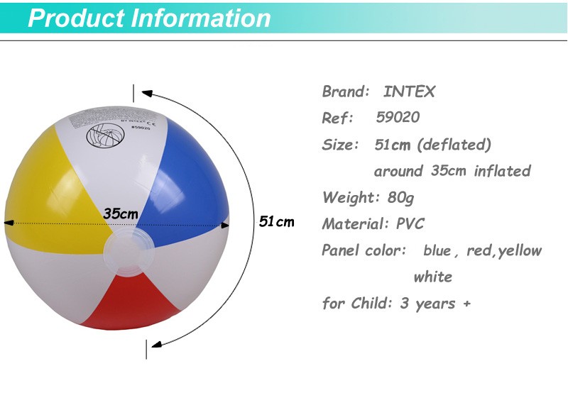 Bóng hơi intex 59020
