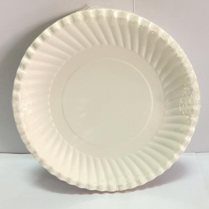 Đĩa Giấy Trắng 16cm -10 cái/ xấp