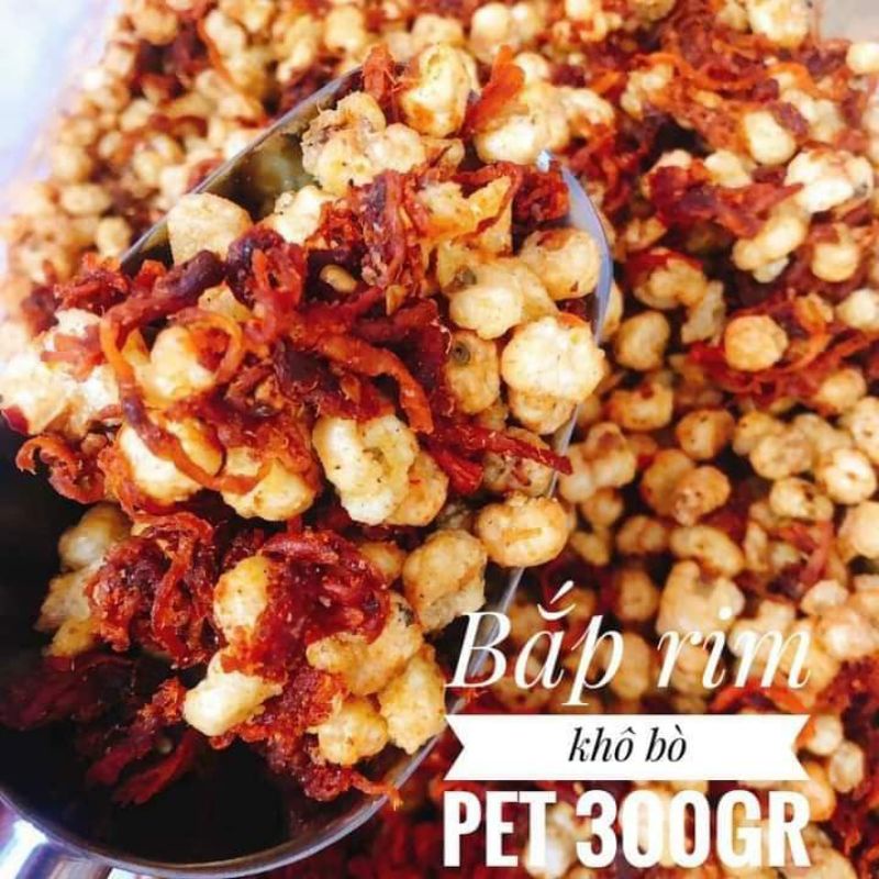 BẮP RIM KHÔ BÒ (hủ pet 300g)