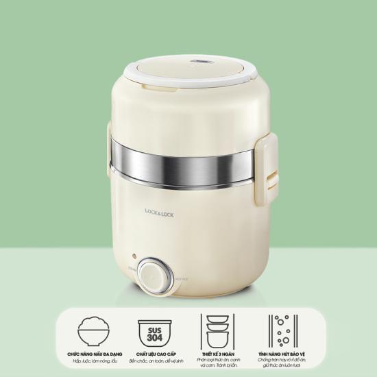 Hộp Cơm Điện Lock&Lock EJR226IVY (2 Lít) - Hàng chính hãng