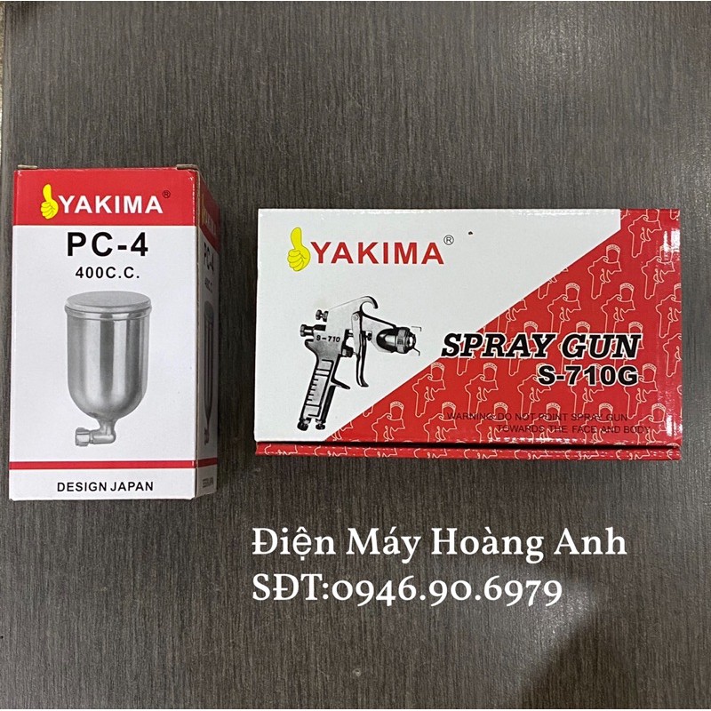Bộ súng phun sơn S710+Bình chứa sơn 400cc
