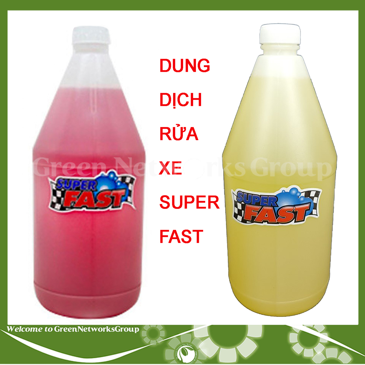 Nước rửa vệ sinh xe máy Super Fast + Tặng kèm vòi xịt siêu sạch (1 Lít ) Greennetworks