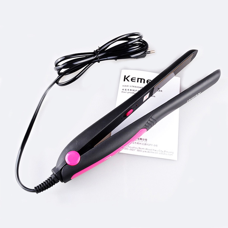 Máy kẹp duỗi tóc Kemei Km 328 Máy làm tóc đa năng Là tóc, Bấm tóc, Ép tóc, Kẹp tóc làm đẹp cho chị em