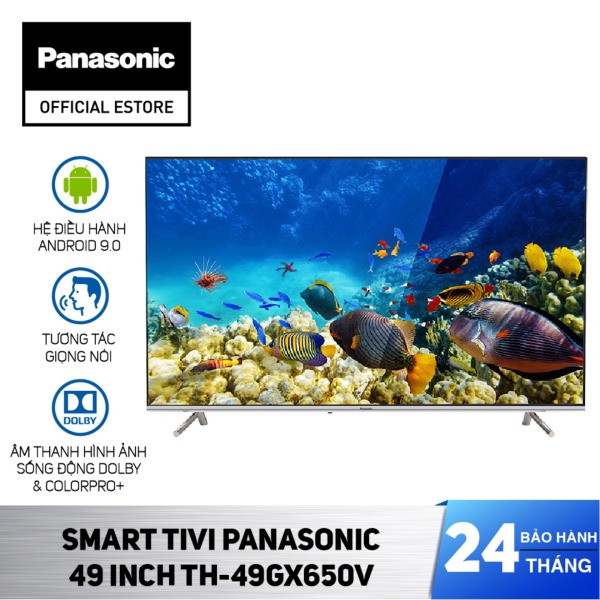 Bảng giá [Chỉ Giao Tại HCM&HN] - Smart Tivi Panasonic TH-49GX650V - Android 9.0 - LED 4K - 49 Inch - Hàng Chính Hãng