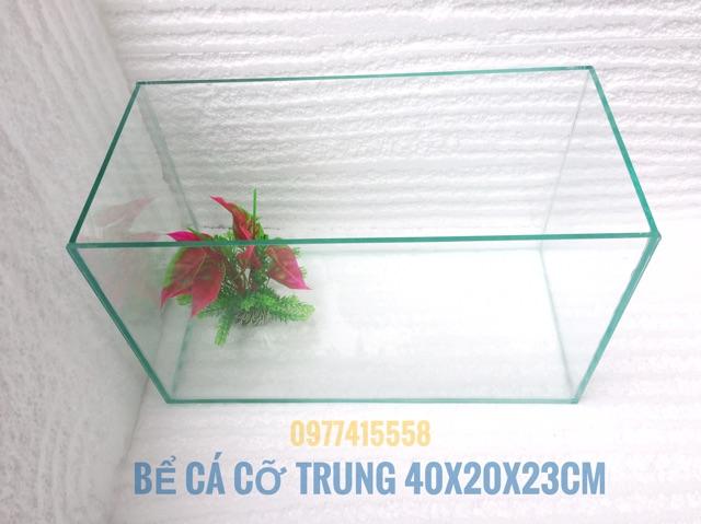 Bể cá cảnh 40*20*23cm- bể cá để bàn , trang trí nhà cửa