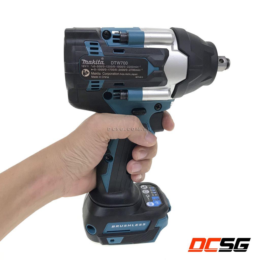 Máy siết bu lông dùng pin Makita DTW700( Hàng Tách Bộ không bao gồm hộp)