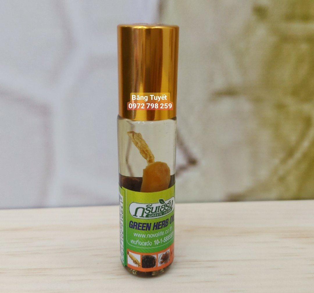Dầu lăn thảo dược thái lan 10ml sâm chanh xả thơm