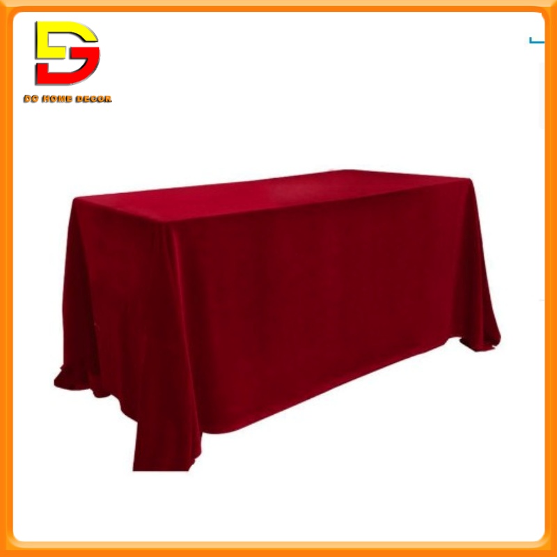 Khăn Trải Bàn Công Phượng Vải Nhung Đỏ Trang Trí Tết Sự Kiện Lễ Hội Độc Đáo DGH-468