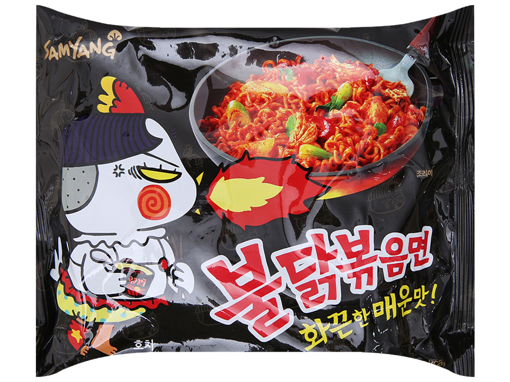 1 Gói Mì Khô Gà Cay Đen Samyang (140g / Gói)