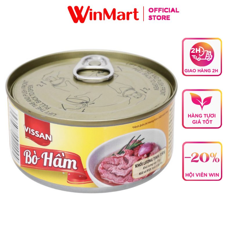 [Siêu thị WinMart] - Bò hầm Vissan hộp 150g
