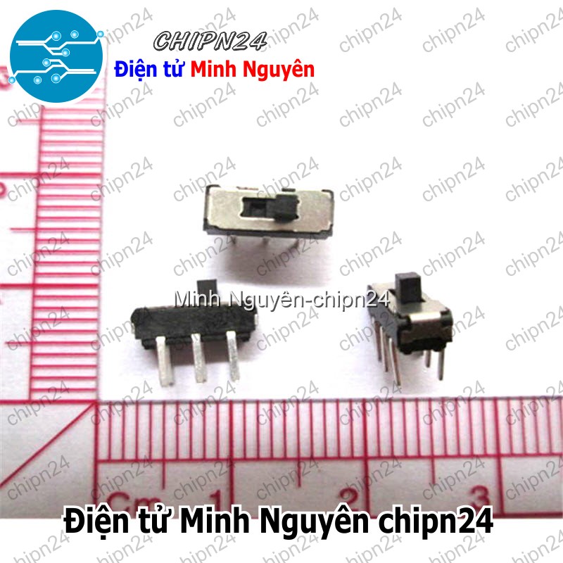 [5 cái] (K87) Công Tắc Gạt MSS-22D16 (2P2T 6 chân 2 vị trí Thẳng) 300mA - HH000551